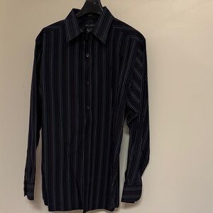 Axcess Men's Dark Striped Dress Shirt
